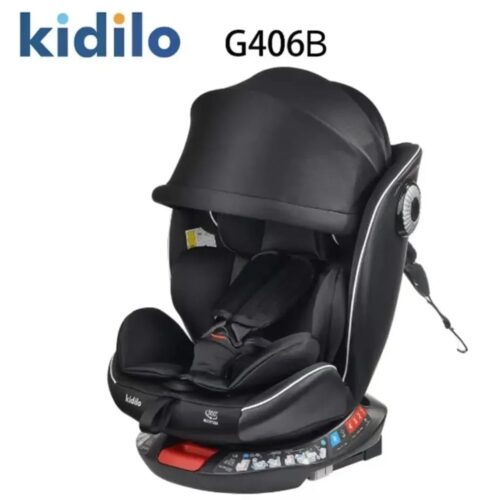 IMG-20260914-WA0091 Kidilo G406B 360° Rotating ISOFIX Car Seat - Black